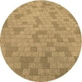 thumbnail image 1 of Ahgly Company Machine Washable Indoor Round Transitional Orange Area Rugs, 6' Round, 1 of 7