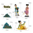 thumbnail image 5 of Delicate Resin Artwork Chinese Classical Women Figurine Sculpture Perfect for Home Cabinet Desk, 5 of 13