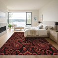 thumbnail image 3 of ODIKA 8'x10' Machine Washable Non-Slip Area Rug, Oriental Burgundy High Traffic Rug, Red, 1295380, 3 of 7
