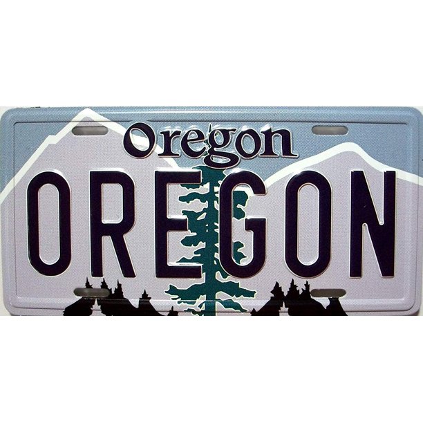 Oregon State License Plate Novelty Fridge