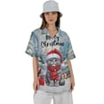 thumbnail image 4 of Merry Christmas Scottish Fold Enjoys Catmas Winter Xmas Holiday Hawaiian Shirt Breathable Summer Unisex Merch Cat Lover Kitten Owner Gifts - 02022, 4 of 6