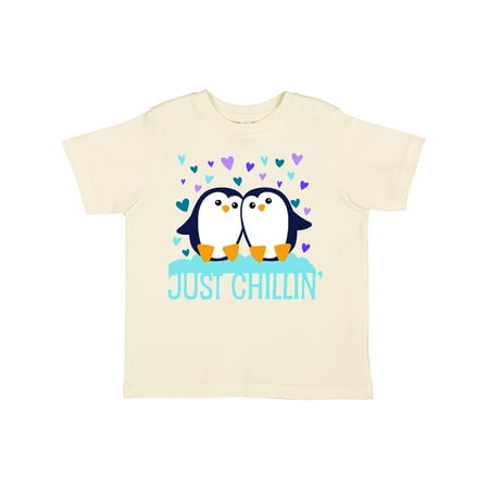 

Inktastic Just Chillin- Cute Penguins with Hearts Gift Toddler Boy or Toddler Girl T-Shirt