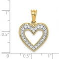 thumbnail image 2 of Finest Gold 14K Yellow Gold 0.33CT Diamond Heart Pendant, 2 of 2