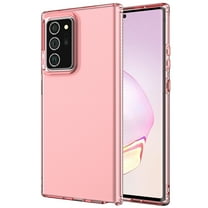 Galaxy Note 20 Ultra Case (6.9-inch), Allytech Slim Fit Clear TPU Bumper Shockproof Drop Protection Anti-scratch Wireless Charging Support Case Cover for Samsung Galaxy Note 20 Ultra, Pink