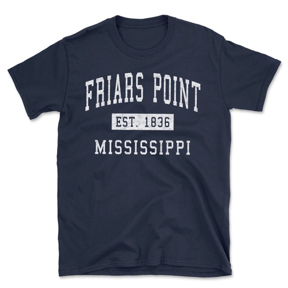 Friars Point Mississippi Classic Established Men's Cotton T-Shirt