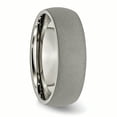 thumbnail image 4 of Titanium Stone 7mm Half Round Ring Man Wedding Classic Domed  For Dad Mens  For Him, 4 of 10