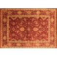 thumbnail image 1 of Ahgly Company Indoor Rectangle Oriental Orange Industrial Area Rugs, 7' x 9', 1 of 4