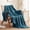 04-Teal Blue, variant on U by Bedsure Modern Gray Fleece Throws, 108X90