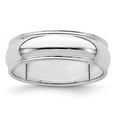 thumbnail image 7 of 925 Sterling Silver 6mm Half Round Milgrain Band Ring Size 12.5, 7 of 7