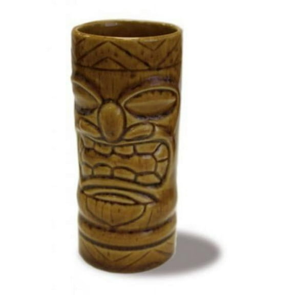 Hawaii Light Brown Ceramic Tiki Tumbler 16 oz.