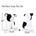 thumbnail image 4 of WEIGEDU Calf Cow Stuffed Animals Plush Toys, 14 inches, Black and White, 4 of 7