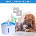 thumbnail image 4 of Filtros de carbón activado cuadrados profesionales Alimentador automático para mascotas fuente Ehuebsd de agua para perros y gatos 1901 2 15 piezas, 4 of 9