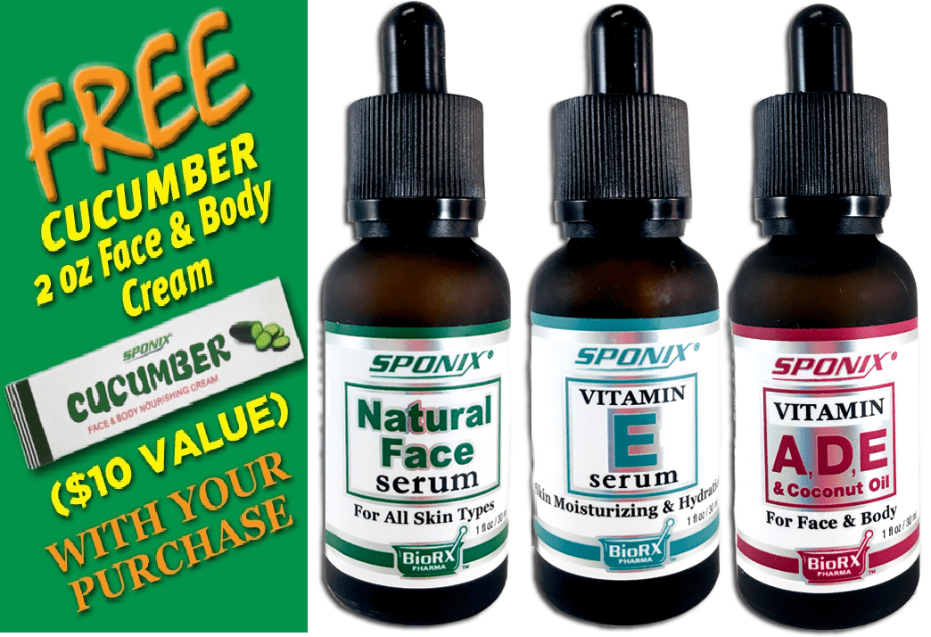 Vitamin Oil Set Vit. E, Face Serum, Vit ADE & Coconut