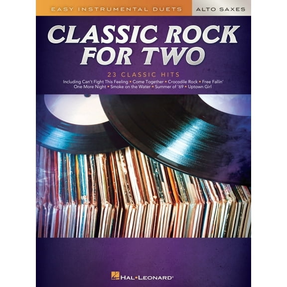 Classic Rock for Two Alto Saxes: Easy Instrumental Duets, (Paperback)