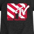 thumbnail image 3 of MTV - Candy Cane Logo - Toddler & Youth Girls Short Sleeve Graphic T-Shirt, 3 of 5