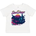 thumbnail image 3 of Inktastic San Diego Retro Sunset Skyline Boys or Girls Toddler T-Shirt, 3 of 5