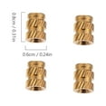 thumbnail image 2 of OUNONA 50Set Threaded Insert Nuts Oxidation-resistant Brass for Machine Assembly, 2 of 6