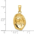 thumbnail image 2 of 14K Yellow Gold Baseball Glove and Ball Pendan, 2 of 2