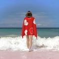 thumbnail image 6 of PHYHOO  Valentine's Day Hearts Microfiber Sand Free Beach Towel Oversized Quick Dry Absorbent for Pool Swimming Bathroom Beach Towel 30x60in, 6 of 8