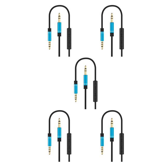 Matsuzay Sistema estéreo para automóvil Cable Computadora Auriculares Manos libres Llamada telefónica Control de cable Conector de 3,5 mm Cable de Type8 NO8