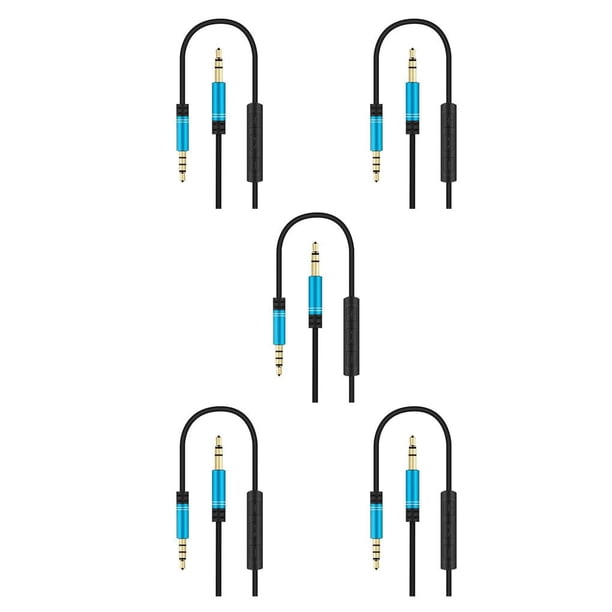 Matsuzay Sistema estéreo para automóvil Cable Computadora Auriculares Manos libres Llamada telefónica Control de cable Conector de 3,5 mm Cable de Type8 NO8