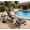 Gray#02, variant on YIORTWO Patio Outdoor Lounge Chair with Ottoman, Sling Recliner Chair with Puffy Cushion & Foot Stool, Metal Frame for Patio, Garden, Poolside, Beige