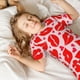 thumbnail image 5 of Balery Lips Kiss Conjunto de Pijama Infantil de Manga Corta con Estampado – Ropa de Dormir de Algodón Suave-Small, 5 of 6