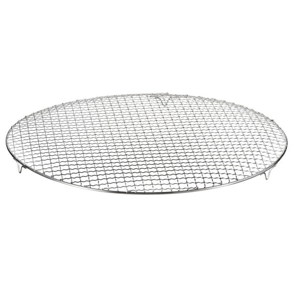 Uxcell Round Cooking Rack, 16.7-inch Stainless Steel Cross Wire Barbecue Grill Net Racks with 20mm Legs
