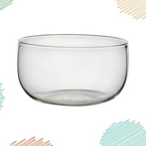 TEHAUX Glass Salad Bowl Transparent Heatproof Fruits Dessert Storage Bowl for Home Store (300ml)