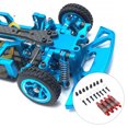 thumbnail image 4 of 4 Pieces Metal Shock Absorber Remote Control 1:28 Crawler Model Damper Upgrade Part Repair Replacement for Wltoys K969 K979 K989 Red, 4 of 8