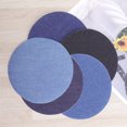 thumbnail image 2 of 5pcs Elbow Denim Sticker Knee Patches Cloth Decal DIY Round Repair Patches for Jeans Sweater Shirt (5 Colors), 2 of 7