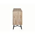 thumbnail image 5 of BenJara Six Drawer Wooden Dresser with Metal Angled Legs, Brown and Black, 5 of 7
