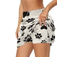 thumbnail image 2 of Garronmavis Cute Paw Print Women's Tennis Skirts High Waisted Golf Skorts Athletic Golf Skorts Skirts with Pockets Shorts, Size S, 2 of 6