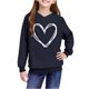 thumbnail image 5 of Sudadera con capucha y estampado de corazón de San Valentín, sudadera de manga larga para niños y niñas, chaqueta para niñas de talla mediana y grande., 5 of 7