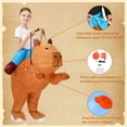 thumbnail image 4 of Disfraz inflable de capibara XYJKIDSES para niños de 6 a 12 años, 4 of 7