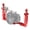 Red, variant on QKOO Dual Handles Aluminium Alloy Tray Stabilizer for Underwater Camera Housings