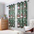 thumbnail image 2 of Yayeee Window Curtains Light Filtering 63"x52" Grommet Panel Pair Home Living Room Decor, Christmas Hats, 2 of 7