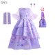 thumbnail image 3 of Disney-Disfraz De Encanto para niña, vestido De princesa con manga acampanada, con volantes, para fiesta De cumpleaños, 3 of 5