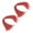 Red, variant on 200 Pieces Ornament Ropes Christmas Tree Hanging Strings Precut Snap Fastener Polyester for Family Gatherings