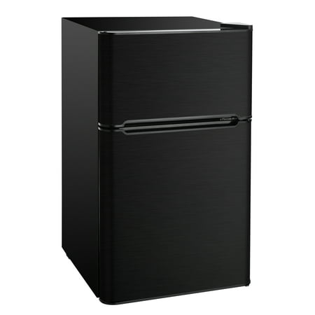 RCA 3.2 Cu Ft Two Door Mini Fridge w/ Freezer RFR870, Black