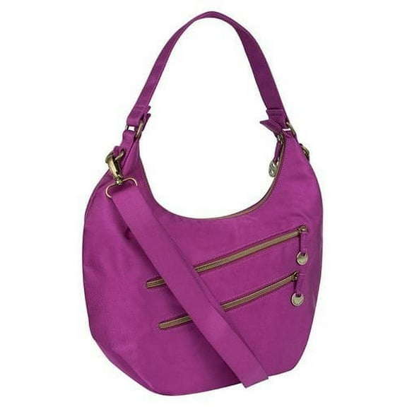 Travelon Convertible Hobo with RFID Protection - Magenta
