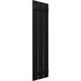 thumbnail image 2 of Ekena Millwork 17 1/8"W x 39"H True Fit PVC Three Board Spaced Board-n-Batten Shutters, Black (Per Pair - Hardware Not Included), 2 of 8