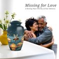 thumbnail image 7 of Bee Funeral Urns For Human Ashes Adult Man - Small Memorial Urn For Ashes For Women - 1 Large & 4 Keepsake, Cremation Urn For Mom And Dad - Blue Urns For Adult Male - 10 & 3 Inch, 7 of 7