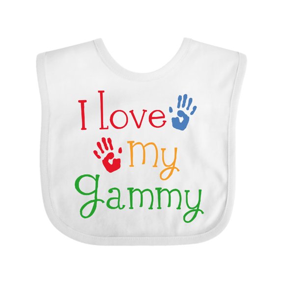 Inktastic I Love My Gammy Boys or Girls Baby Bib