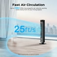 thumbnail image 4 of 40-inch Bladeless Tower Fan - 6 Speeds & 4 Modes, 90° Oscillation, 12H Timer - 30dB Ultra Quiet w/ Remote - For Bedroom/Living Room/Office, 4 of 9