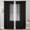 Black, variant on Sheer Curtains 2 Panels Set, Semi Transparent Pocket Sheer Window Drapes for Bedroom Living Room Dining Wedding Party Backdrop