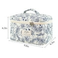 thumbnail image 2 of Soda Candy Large Makeup Bag Cotton Cosmetic Bags for Travel Cute Floral Coquette Aesthetic Toiletry Bag for Women, 2 of 7