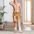 thumbnail image 6 of Lsque Christmas Snowman Gift Print Men's Pajama Pants, Lounge Pant - Comfortable Home Wear,Elastic Waistband, Stylish Design-Large, 6 of 9