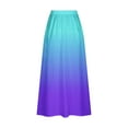 thumbnail image 5 of Cocktail Dresses for Women Viikei Wrap Style Skirt for Women in Solid Color,Women's Printed Elastic Waistband Pleated Pocket Skirt With Mid Calf Skirt Mint Green XXXXL, 5 of 5