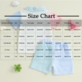 thumbnail image 3 of Fesfesfes Toddler Girls' Mother's Day Outfit Contrast Collar Short Sleeve Top and Elastic Waist Shorts,Cute 2Pcs Matching Sets for Summer,Casual Play Clothing(White#2,6 Months), 3 of 9